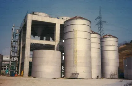 다수 SILO 설치 완료된 사일로 단지 전경