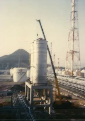 산업플랜트 단지 내 대형 SILO 설치